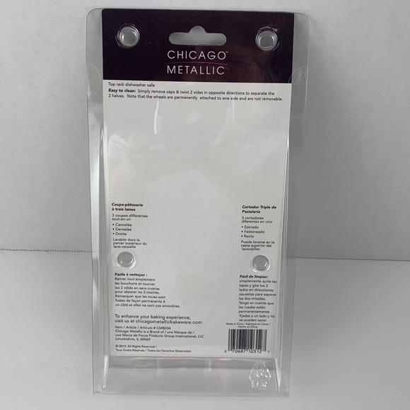 Chicago Metallic pastry tri-cutter - Picture 2 of 6